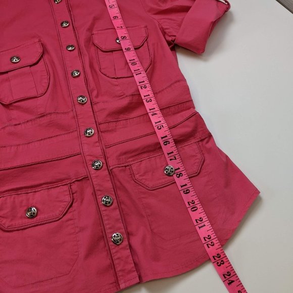 Bebe Hot Pink Blouse - Picture 8 of 8